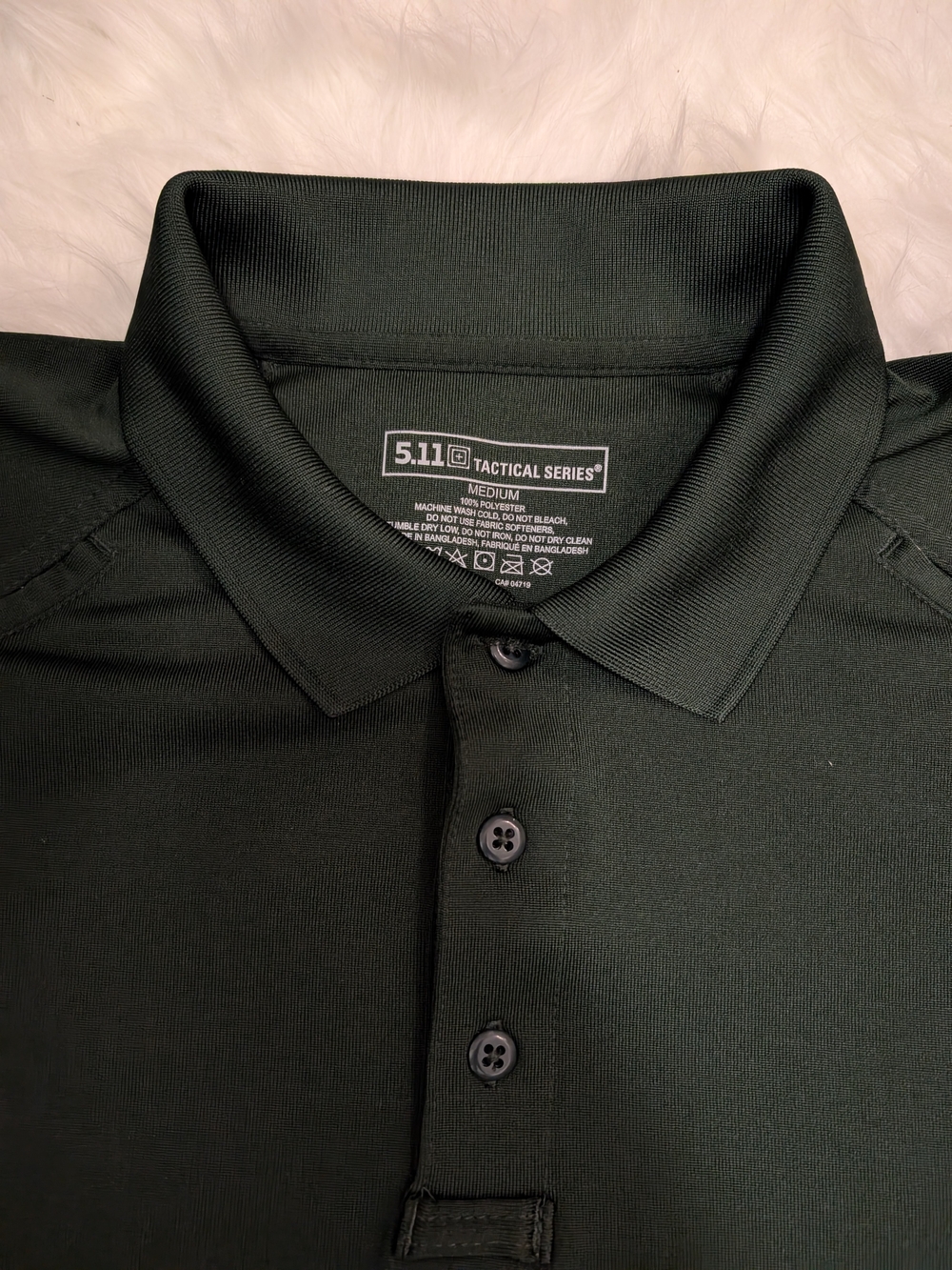 5.11 Tactical Men's Olive Green Short-Sleeve Polo